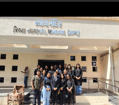L J Institute of Media and Communications Ahmedabad Court visit 5 photo 1